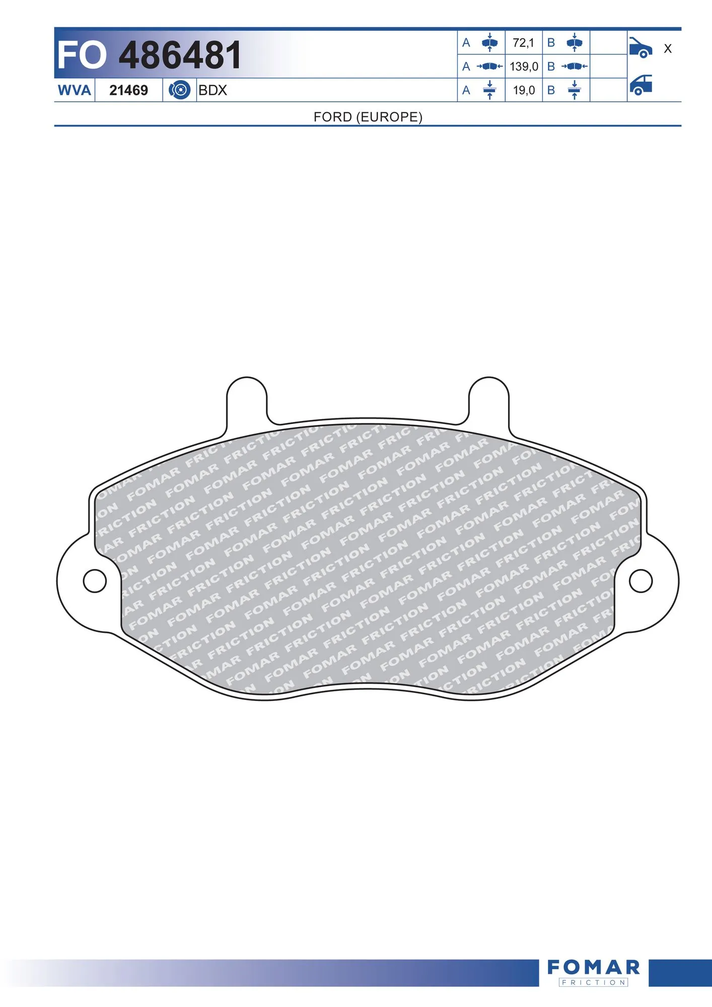 Brake Pad Set, disc brake